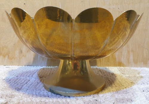 Vintage brass bowl bon - brass,