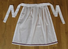 Standard Long Apron with Tartan Trim - Choose Size + Colour