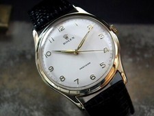 Just Beautiful Oversize (35mm) 1959 Solid 9ct Gold Rolex Precision Vintage Watch