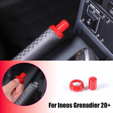 Red Car Handbrake Button Cover