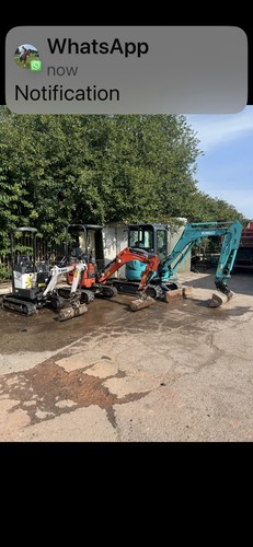 Mini digger higher with - digger,