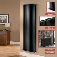 Black Slimline Radiators Vertical Horizontal ULTRAHEAT KLON Single Double
