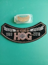 2018 HOG Harley Owners Group Patch And Pin Badge (35 Years Of HOG