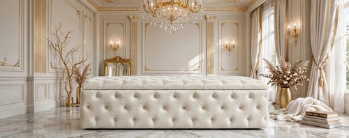 King size chesterfield ottoman - size,