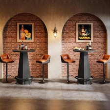 Bar Table Set of 2, 37.4"H