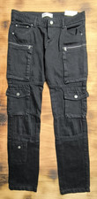 ZARA Black Cargo Jeans Slim