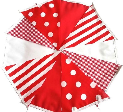 Handmade fabric bunting - handmade,