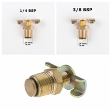 2Pcs 1/4 3/8 Bsp Thread Rotating Control Air Compressor Air Water Drain Valve