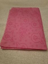 Six 6 x sheets of Percy Pig tissue paper Marks and Spencer M&S Gift Wrapping 