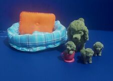 Puppy In My Pocket Poodle Family. Flocked. Vintage. Great Condition. Rare Find.