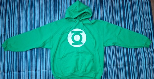 New green lantern hoodie - green,