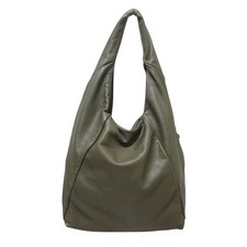 RIPANI Leather One-Shoulder Bag, Khaki Women USED