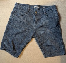 Mens Denim Shorts Crosshatch 36w