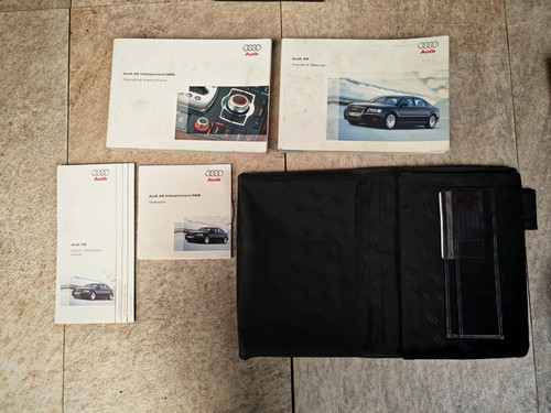 Audi car handbook - a8, and