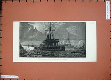 Old Antique Print 1887