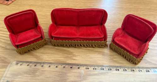 Doll house furniture vintage