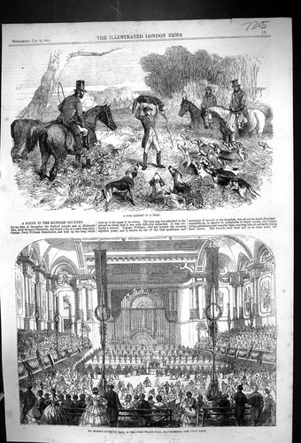 Old 1859 fox hunting - hunting, dr