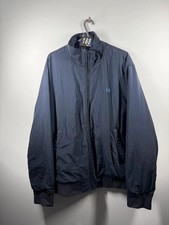 Fred Perry Mens Navy Full Zip Waterproof Jacket