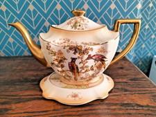 Crown Ducal Blush Ware Teapot with Stand c1915 VERY RARE VGC