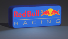 Red Bull F1 LED Light Box Sign | Racing Logo Lamp | Formula 1 Team Decor Display