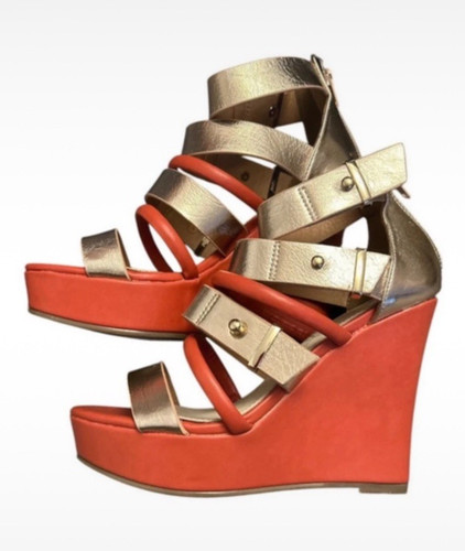 Women gold coral - &, orange