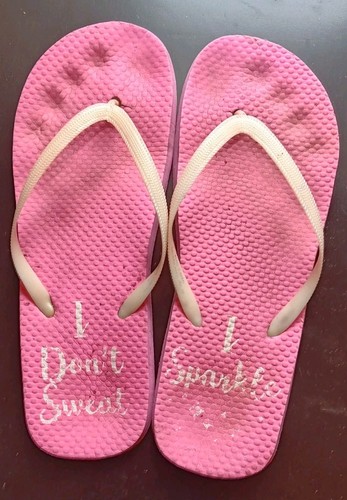 Used worn flip flops - worn, sandals