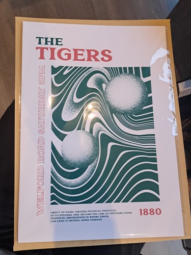 Leicester tigers art print - tigers,