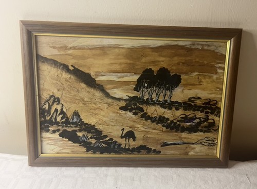 Framed aboriginal art - aboriginal, art.