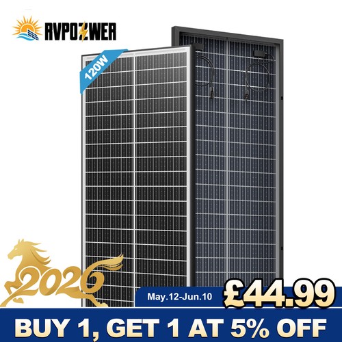 Bifacial 120w watt solar panel - 120w,