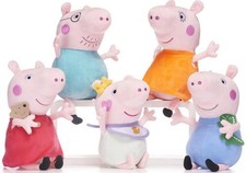 NEW OFFICIAL 12" PEPPA PIG SOFT TOYS MUMMY PIG GEORGE BABY PIG PLUSH TOY