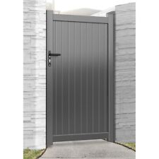 Harrogate Aluminium Pedestrian Garden Gate 1800mm High Grey OR Black