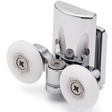 Pack of 2 x Bottom Shower Door Rollers/Runners/Wheels 25mm dia (8mm glass) L067