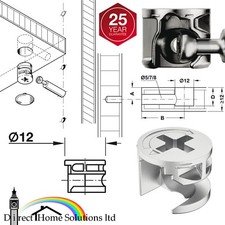 Hafele 12mm x 9.5mm CAM LOCK