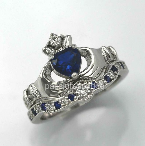 2ct simulated heart sapphire - 2ct,