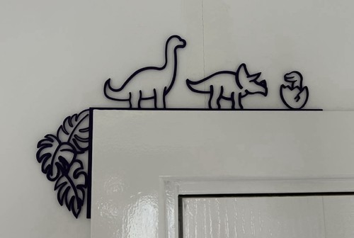 Dinosaur door corner wall - corner,