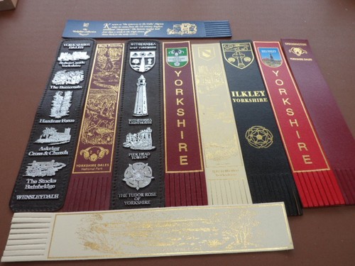 Various leather bookmarks - various,