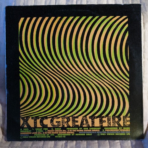 Xtc great fire vinyl - great,