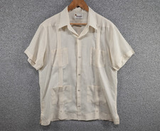Contadora Vintage Retro Men's Guayabera Panama Casual Button Shirt XL