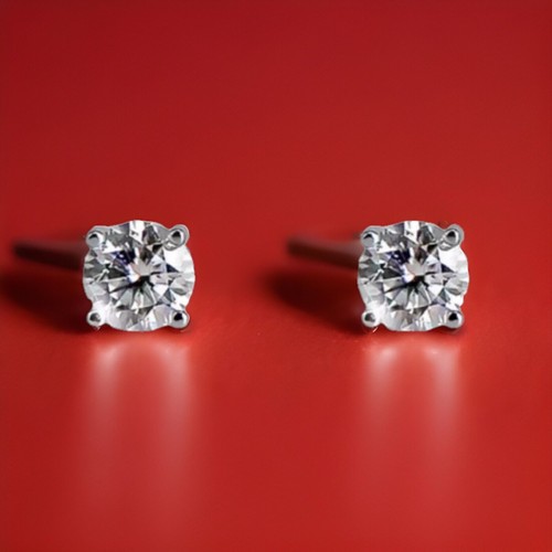 Diamond earrings carat lab - 2,