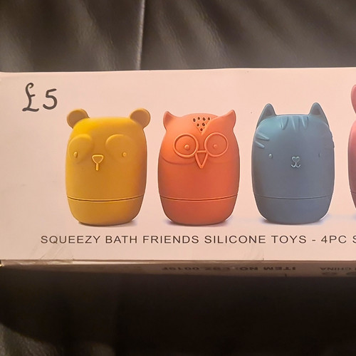 4pc silicone bath toys - ,