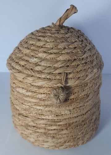 Rustic bee skep basket - rustic,