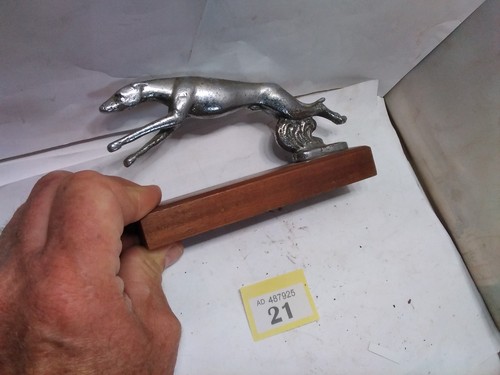 Greyhound car mascot - car,