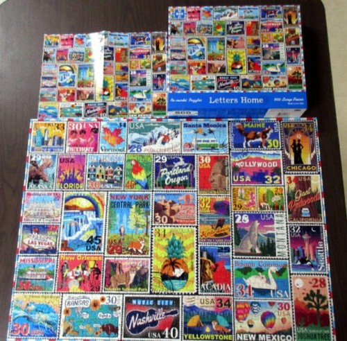 Letters home stamps collage - stamps,