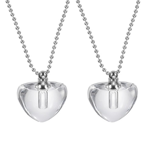 Pcs vial necklace stainless - necklace,,