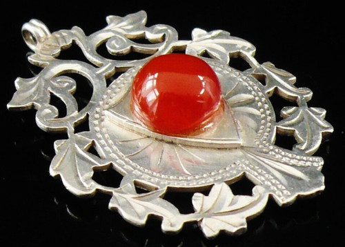Antique stone set sterling - antique,