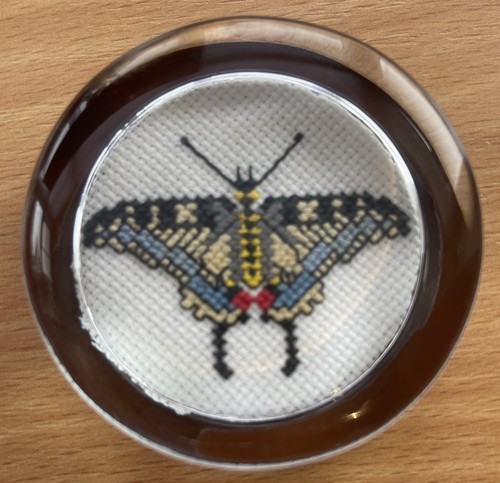 Vintage paper weight butterfly - vintage,