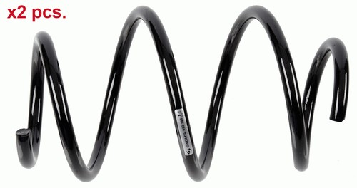 Pcs front coil springs - x2,