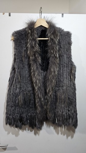 Vintage real rabbit fur - real, gilet