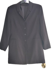 "NEXT" Ladies Smart Black Coat / Long Jacket - SIZE 18