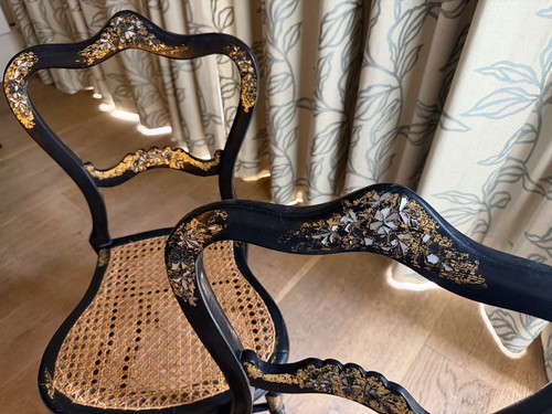 Victorian ebonised balloon - victorian,